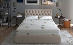 Saltea cu memorie Somnart XXL Memory Plus 180x200, înălțime 25 cm, pentru persoane supraponderale, husă Aloe Vera detașabilă, rulată, fermitate mare