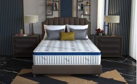 Saltea cu arcuri Somnomed Complete Care 4Family 180x200, înălțime 26 cm, spumă cu memorie, husa tratament antifungic, fermitate mediu-tare, sistem aerisire 3D