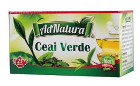 Ceai verde, 25 plicuri, AdNatura