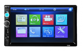 Player auto 7010B Touch screen 7" cu Bluetooth si USB Mp5