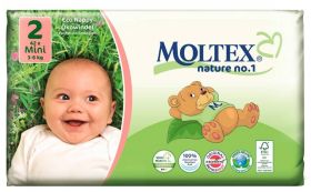 Scutece ECO bebelusi (3-6kg), nr. 2, 42buc - Moltex