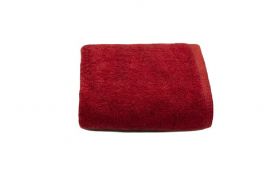 Set 2 prosoape de fata bumbac 100%, 600gsm, Somnart, 50x90cm, rosu