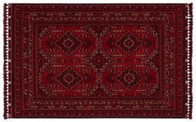 Covor de hol, Bhr 05 Red , 80x150 cm, Fibre acrilice, Rosu