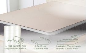 Topper saltea Copper Dual Confort Memory 7 zone, 160x190 cm