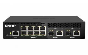 qnap QNAP QSW-M2108R-2C switch-uri Gestionate L2 2.5G Ethernet (100/1000/2500) Power over Ethernet (PoE) Suport Negru (QSW-M2108R-2C)