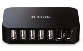 D-Link DUB-H7 USB 2.0 Type-B 480 Mbit/s Negru (DUB-H7/E)