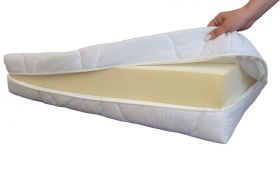 Husa saltea 140x190x16, bumbac, matlasata, lavabila, detasabila, cu fermoar 4 laturi