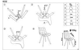 Scaun living HM K332 galben