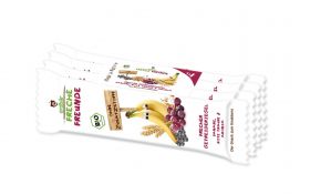 Baton din cereale cu banane, struguri si aronia Bio, 4 bucati x 23g, Erdbar