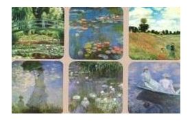 Suport pentru pahar - Claude Monet - mai multe modele | Cartexpo