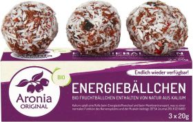 Bombe energetice cu fructe de Aronia 60g ECO-BIO - Aronia Original