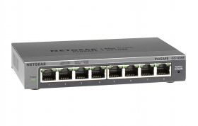 Netgear NETGEAR GS108E Gestionate Gigabit Ethernet (10/100/1000) Negru (GS108E-300PES)