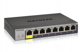 Netgear NETGEAR GS108Tv3 Gestionate L2 Gigabit Ethernet (10/100/1000) Gri (GS108T-300PES)