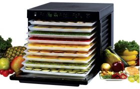 Deshidrator cu 9 tavi, timer si doua ventilatoare - Tribest