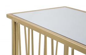 Consola Amelie, Mauro Ferretti, 120x43x80 cm, fier, auriu