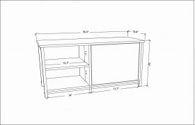 Comoda TV, Retricy, Muskegon, 89.6x35.3x50.8 cm, PAL, Negru / Antracit