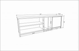 Comoda TV, Retricy, Oneida, 140x35.3x50.8 cm, PAL, Alb / Antracit