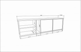 Comoda TV, Retricy, Primrose, 160x35.3x50.8 cm, PAL, Alb / Antracit