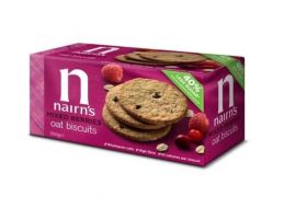 Biscuiti din ovaz integral cu fructe de padure, 200g - Nairn's