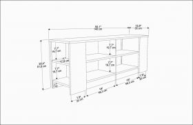 Comoda TV, Retricy, Space, 140x35x51.8 cm, PAL, Antracit