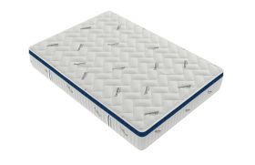 Saltea cu arcuri Somnomed Complete Care 4Family 180x200, înălțime 26 cm, spumă cu memorie, husa tratament antifungic, fermitate mediu-tare, sistem aerisire 3D