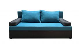 Canapea extensibila Odessa 185x85x80 cm, cu lada de depozitare, Blue/Antracit