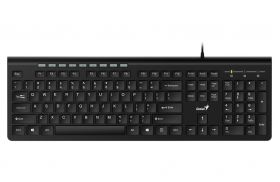 tastatura cu fir genius slimstar 230, 104 taste, usb, negru