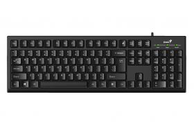 tastatura cu fir genius smart kb-100 ro, 104 taste, usb, negru