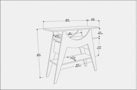 Bufet, Retricy, Ese, 100x35x90 cm, PAL, Alb/Negru