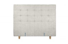 Pat matrimonial, Stockholm, Dots E, 140x200 cm, saltea tip Pocket, topper memory, Bej