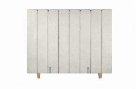 Pat matrimonial, Stockholm, Lines E, 140x200 cm, saltea tip Pocket, topper memory, Bej