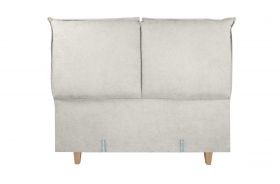 Pat matrimonial, Stockholm, Pillows E, 140x200 cm, saltea tip Pocket, topper memory, Bej