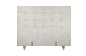 Pat matrimonial, Stockholm, Dots E, 180x200 cm, saltea tip Pocket, topper memory, Bej