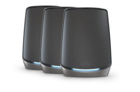 Netgear NETGEAR Orbi 860 AX6000 WiFi System black edition Tri-band (2.4 GHz / 5 GHz / 5 GHz) Wi-Fi 6 (802.11ax) Negru 4 Intern (RBK863SB-100EUS)