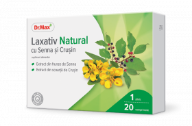 Dr. Max Laxativ natural cu senna si crusin, 20 comprimate filmate