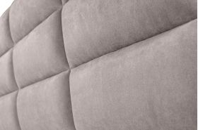 Pat matrimonial, Stockholm, Harmony E, 180x200 cm, saltea tip Pocket, topper memory, Taupe