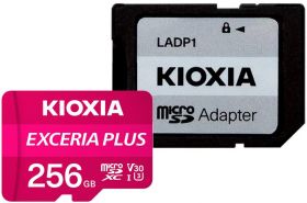 Card memorie KIOXIA Micro SDXC Exceria Plus 256GB UHS-I U3 Clasa 10 + Adaptor SD