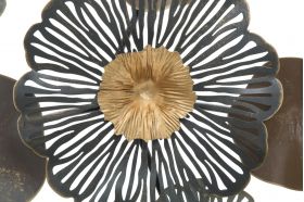 Decoratiune de perete 3D Flower Circle, Mauro Ferretti, 155x85 cm, fier