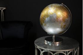 Decoratiune luminoasa Globe Silver, Mauro Ferretti, Ø25x34 cm, argintiu