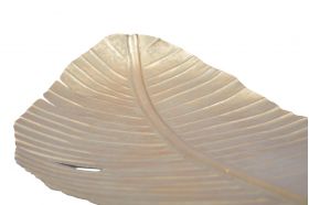 Platou decorativ Leaf, Mauro Ferretti, 55x18x2 cm, fier, auriu