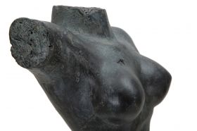 Decoratiune Museum Woman, Mauro Ferretti, 19x17x50 cm, polirasina, negru