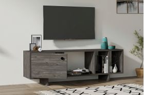 Comoda TV, Asse Home, Folsom, 140x45x29 cm, Maro