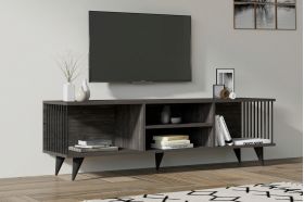 Comoda TV, Asse Home, Josef, 160x48.6x40 cm, Antracit