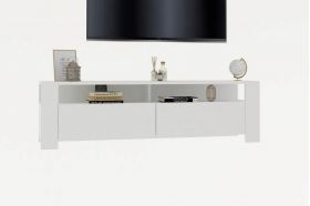 Comoda TV, Asse Home, Combe , 140x40x40 cm, Alb