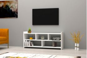 Comoda TV, Puqa Design, Pera, 120x55x28 cm, PAL, Alb