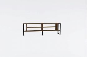 Comoda TV, Puqa Design, Cupe, 160x50.4x24.5 cm, PAL, Maro