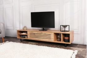 Comoda TV, Puqa Design, Safir, 160x35x40 cm, PAL, Maro