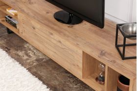 Comoda TV, Puqa Design, Safir, 160x35x40 cm, PAL, Maro