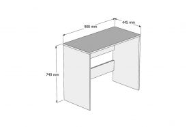 Birou, Tanmob, CLM0102, 90x74x44.5 cm, PAL , Maro