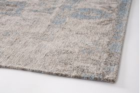 Covor Chrea, Bizzotto, 200 x 290 cm, tesatura Chenille/policoton, verso din latex, albastru